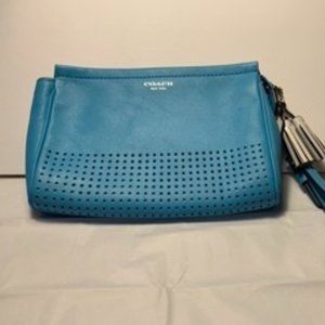 Coach Bright Blue Wristlet